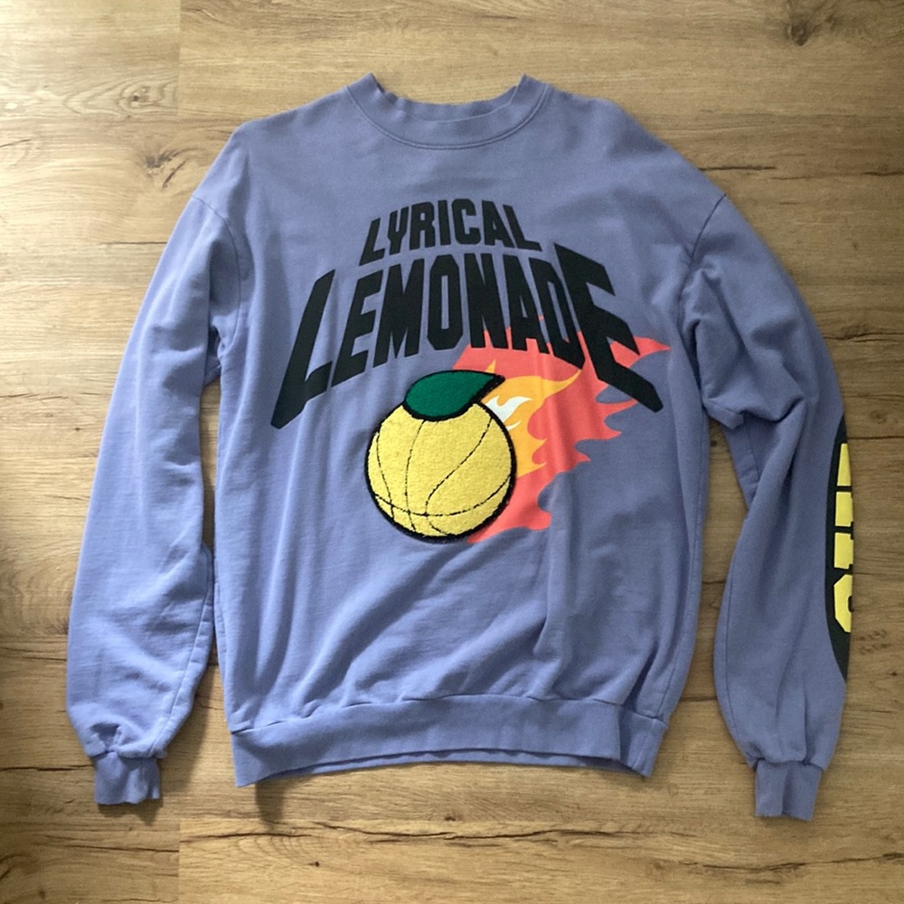 Lyrical lemonade crewneck sweatshirt in purple